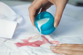 Removing stains from white clothes